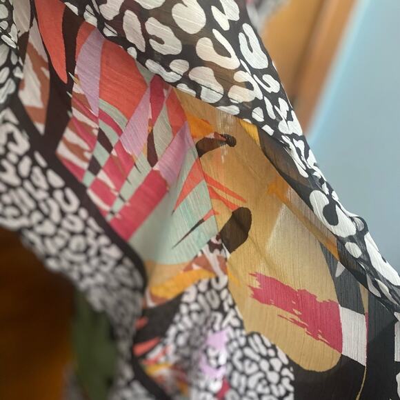 BLEU ROD BEATTIE UP LET'S GET LOUD CAFTAN SWIMSUIT COVER UP - Picture 11 of 13